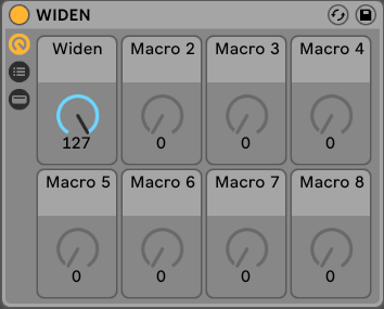 WIDEN - One Knob Ableton Audio Effect Rack - PausePlayRepeat